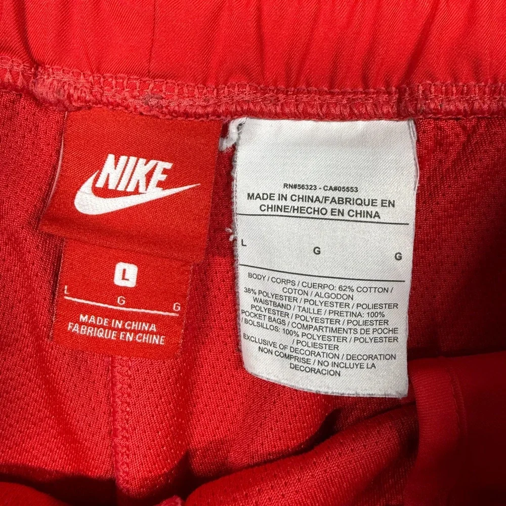 Nike Shorts Mens L Red Court UNLV Rebels Mesh Pocket Zip Basketball 894864-653